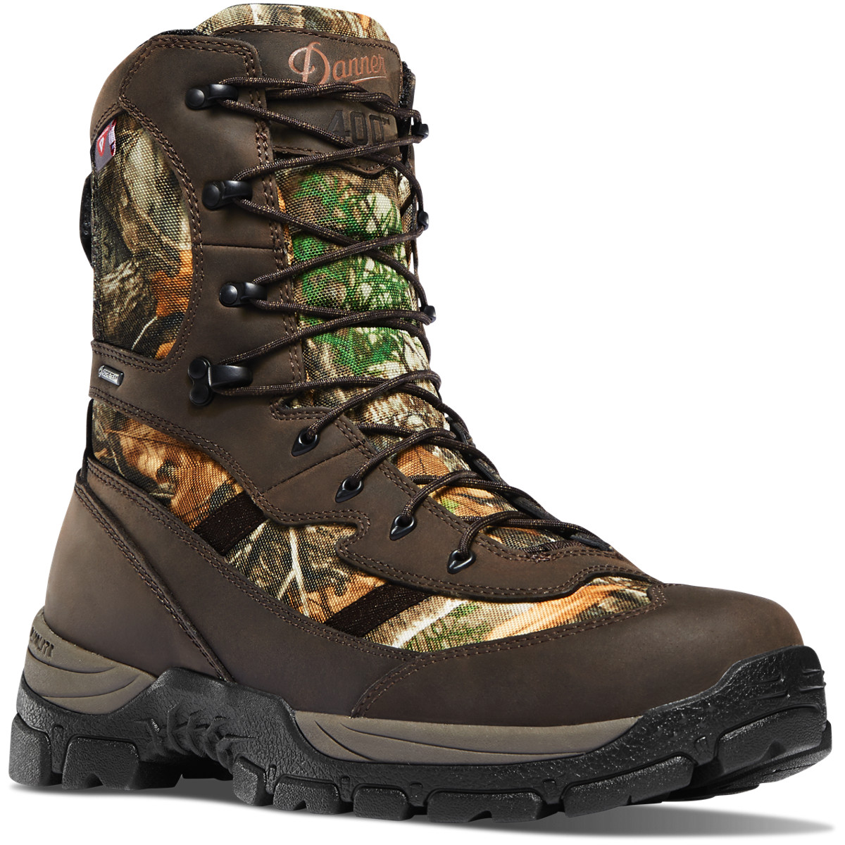 Danner Mens Alsea 400G Hunting Boots Dark Brown/Camo - BPG539061